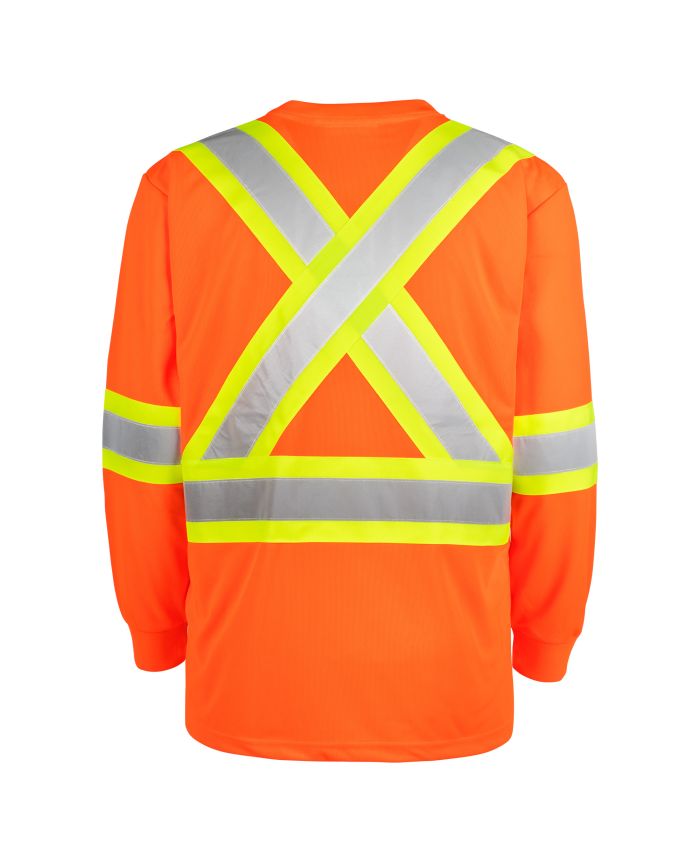 Hi-Vis Long Sleeve T-Shirt by TERRA Workwear - Style 116525