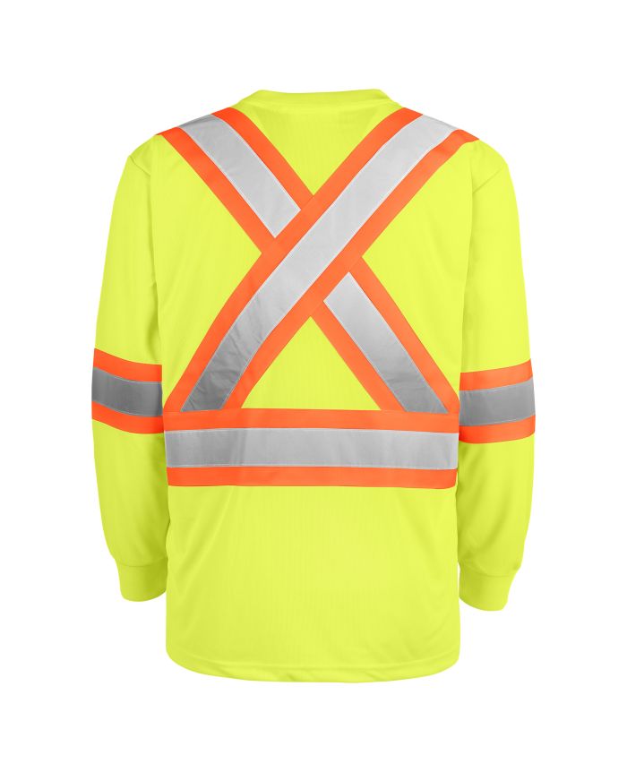 Hi-Vis Long Sleeve T-Shirt by TERRA Workwear - Style 116525