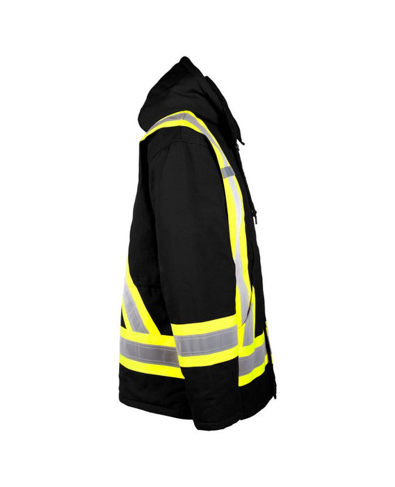 Hi-Vis Lined Canvas Parka by TERRA Workwear - Style 116568