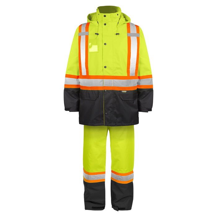 Hi-Vis 150-Deniers Rain Suit by TERRA Workwear - Style 116586