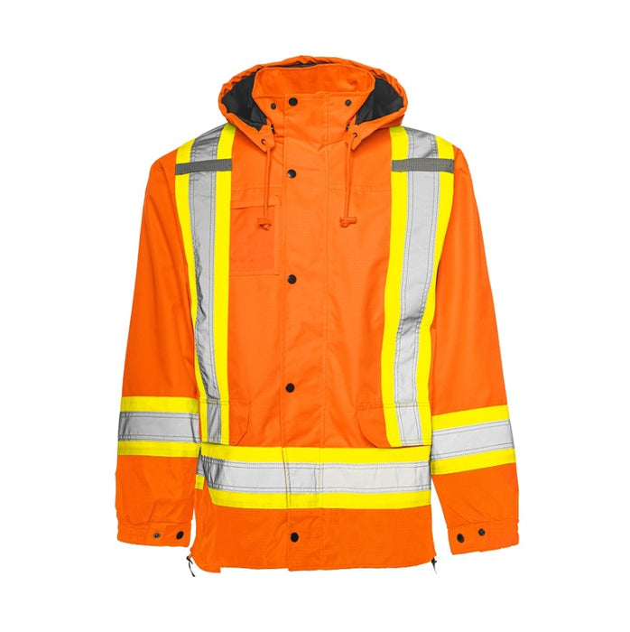 Hi-Vis 6-In-1 Winter Traffic Parka by Ground Force- Style TP6