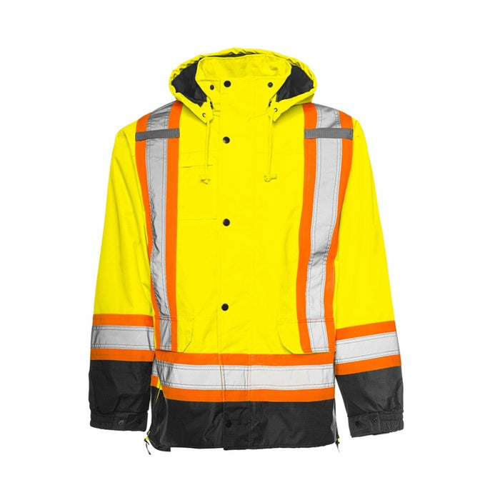 Hi-Vis 6-In-1 Winter Traffic Parka by Ground Force- Style TP6