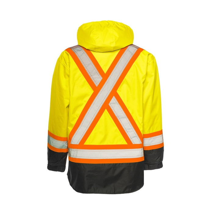 Hi-Vis 6-In-1 Winter Traffic Parka by Ground Force- Style TP6