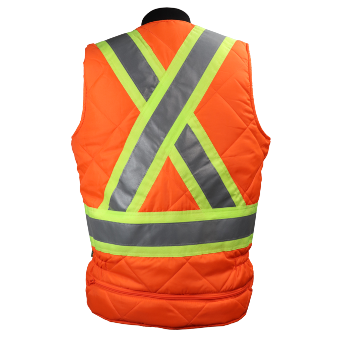 Reversible Lined Hi Visibility Vest by GATTS Workwear - Style 540XR