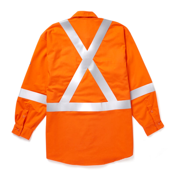 Rasco FR 7 oz. Westex UltraSoft Hi-Vis Uniform Shirt - Style FR6505 - Orange