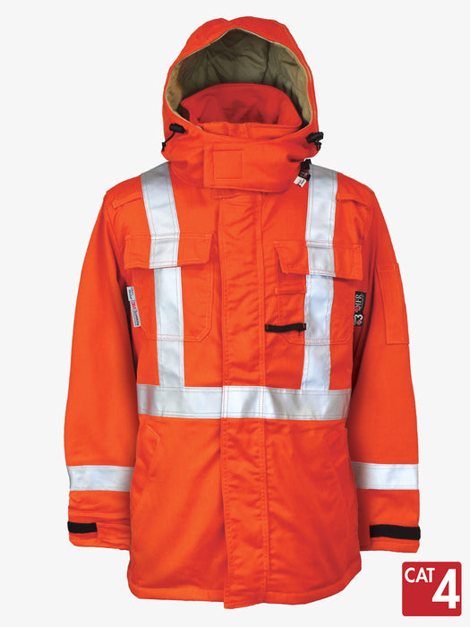 FR 3 In 1 Parka by IFR Workwear - Style USO513 - Orange