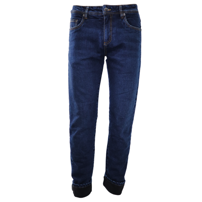 Men's Winter Lined Stretch Jeans by GATTS Workwear - Style SMR-300D