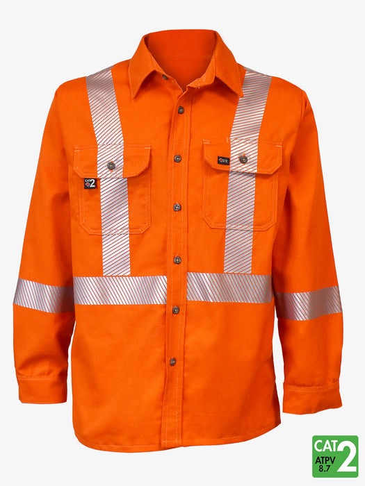 Westex UltraSoft® 7 oz Deluxe Segmented Striped Work Shirt by IFR Workwear – Style USO652