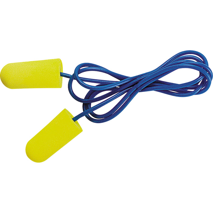 3M E-A-Rsoft™ Yellow Neons™ Earplugs - Corded - 200 Pairs/Box